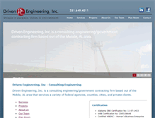 Tablet Screenshot of drivenengineering.com